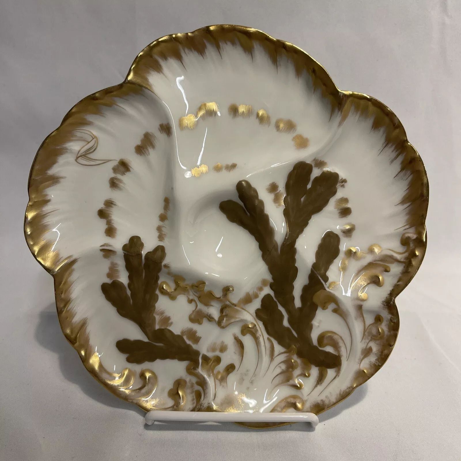 Antique Charles Field Haviland Limoges Oyster Plate Circa 1882-1890 | eBay US