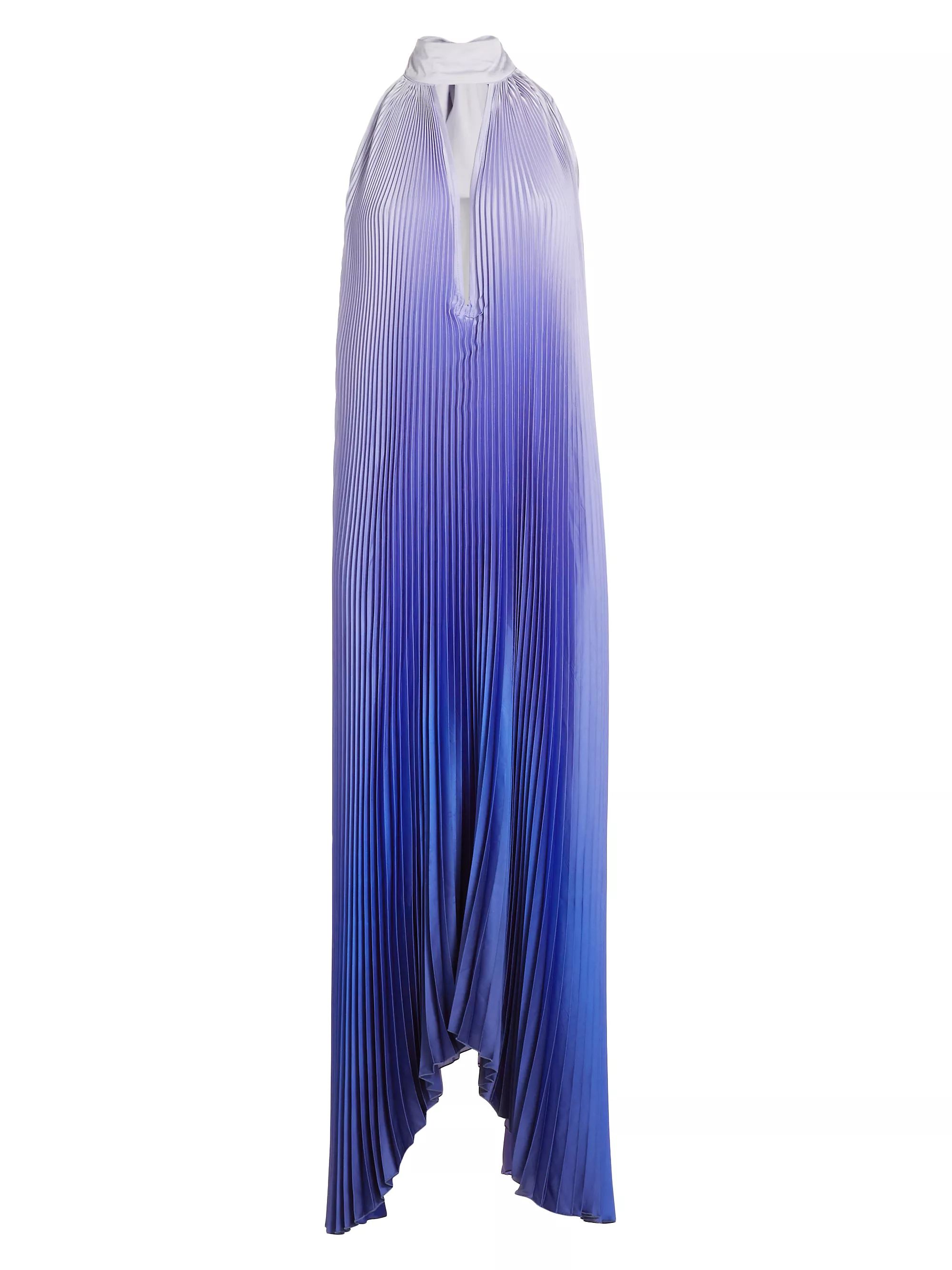 Les Éléments Opera Pleated Asymmetric Gown | Saks Fifth Avenue