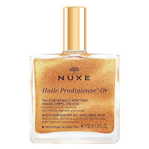 NUXE Huile Prodigieuse Shimmer Multi-Purpose Dry Oil - Luxurious Radiant Glow and Hydration for F... | Amazon (US)