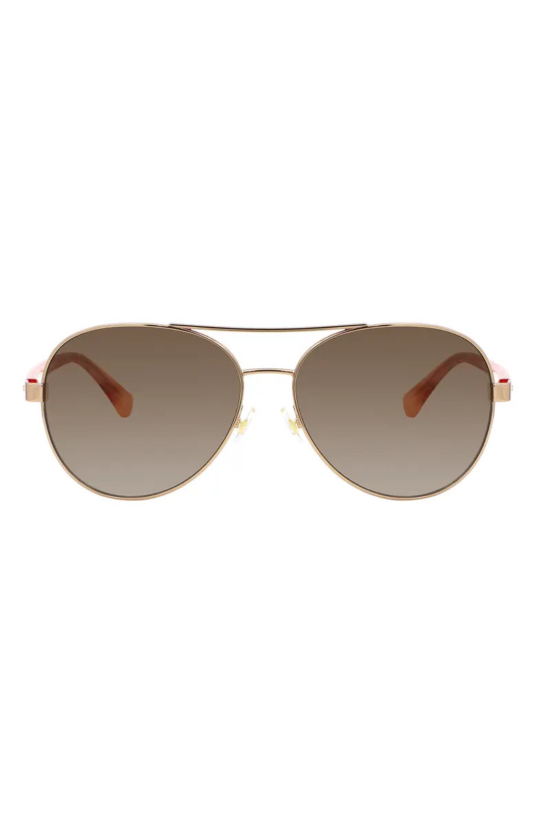 averie 58mm gradient aviator sunglasses | Nordstrom