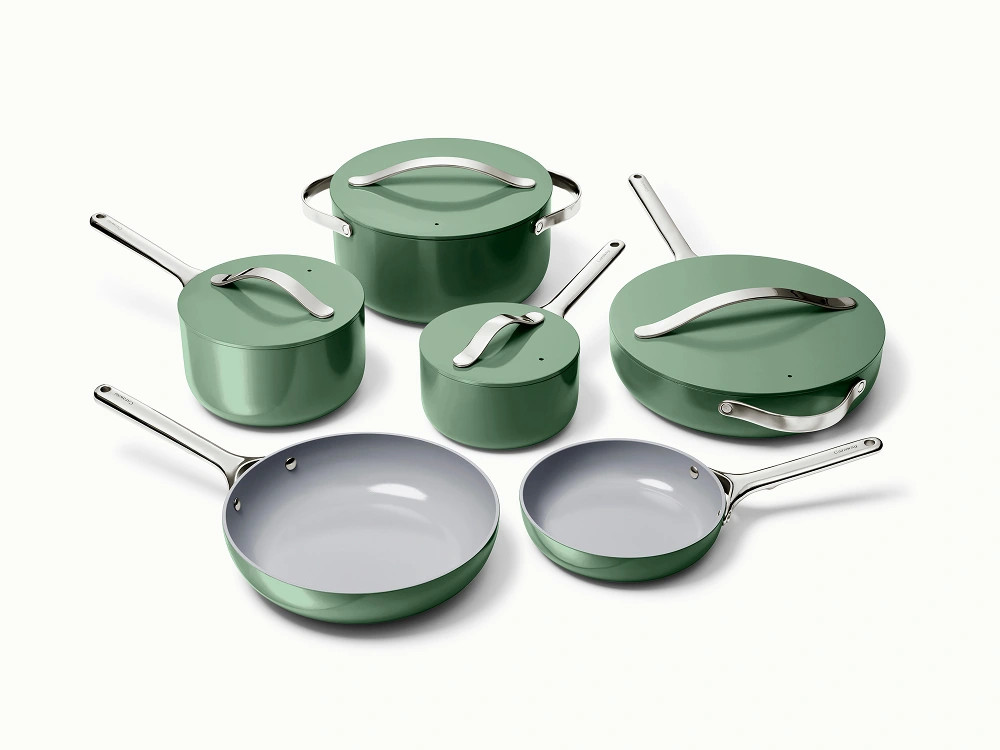 Ceramic Cookware & Minis Set | Nonstick Pots & Pans Set | Non-Toxic | Caraway | Caraway