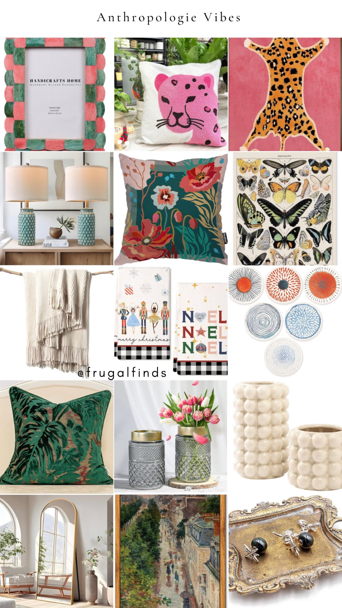 Cute home decor giving major Anthro vibes! These would make great gifts, too. 

#LTKGiftGuide #LTKhome #LTKfindsunder100