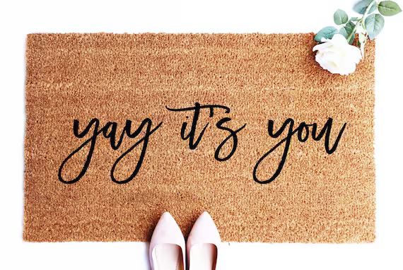 Funny mat, Yay it's you doormat, Fall Doormat, Cute doormat, Patio Decor, Personalized gift, Outd... | Etsy (US)