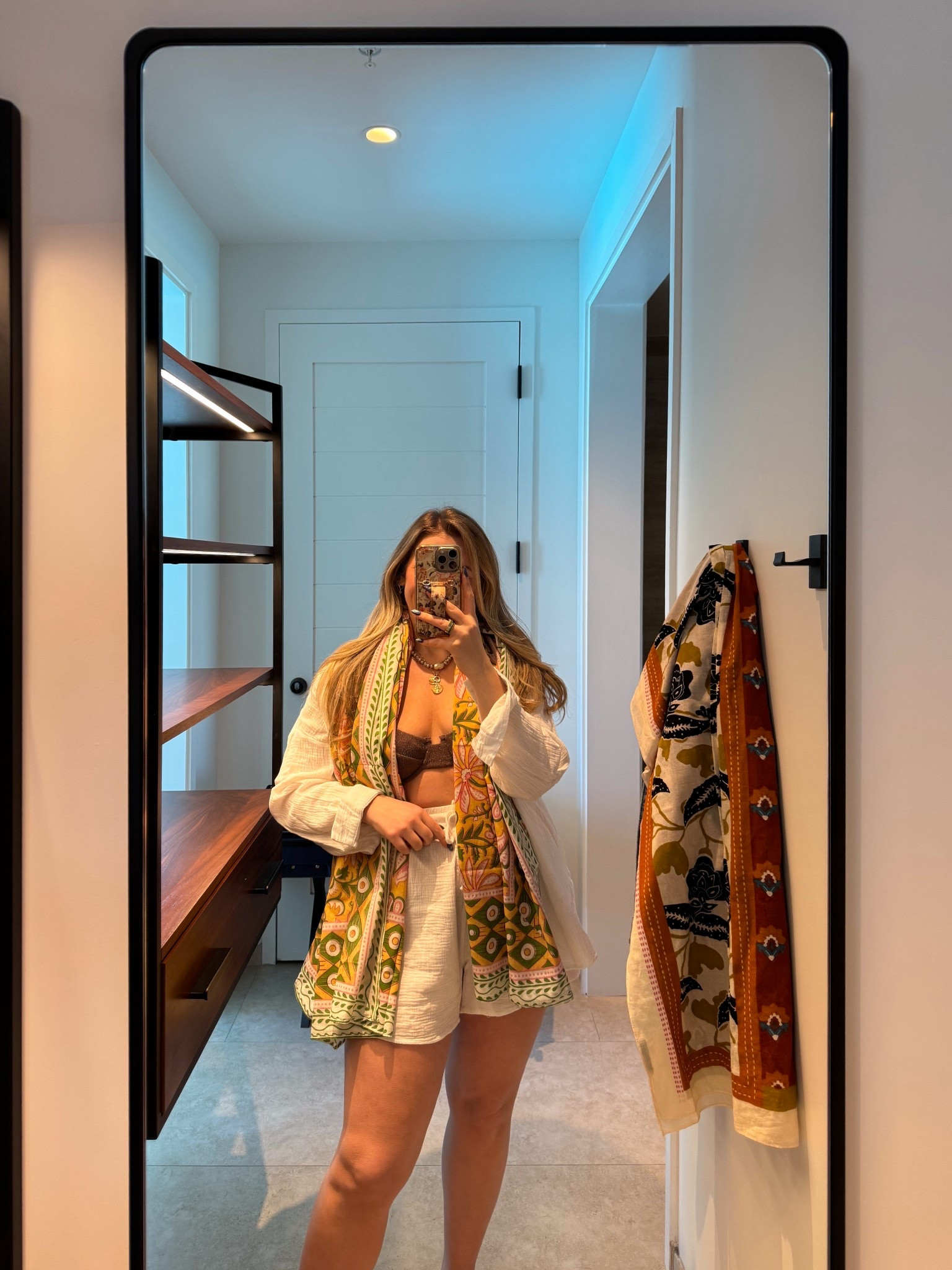 Vetchy swim large top, xl bottom. My favorite shorts and button up swimsuit cover up & scarf from Amazon. Swim? Bathing suit, resort wear, vacation outfits beach

#LTKootd #LTKTravel #LTKMidsize