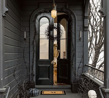 Faux Lit Black Berry Wreath | Pottery Barn (US)