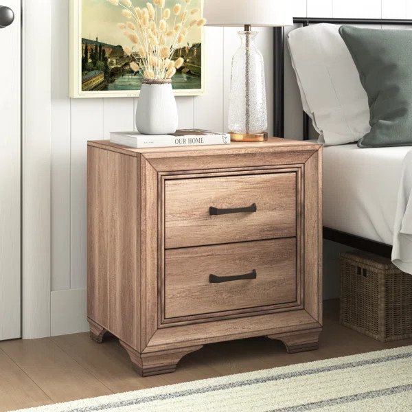 Eleora 2 - Drawer Nightstand in Sandstone | Wayfair North America