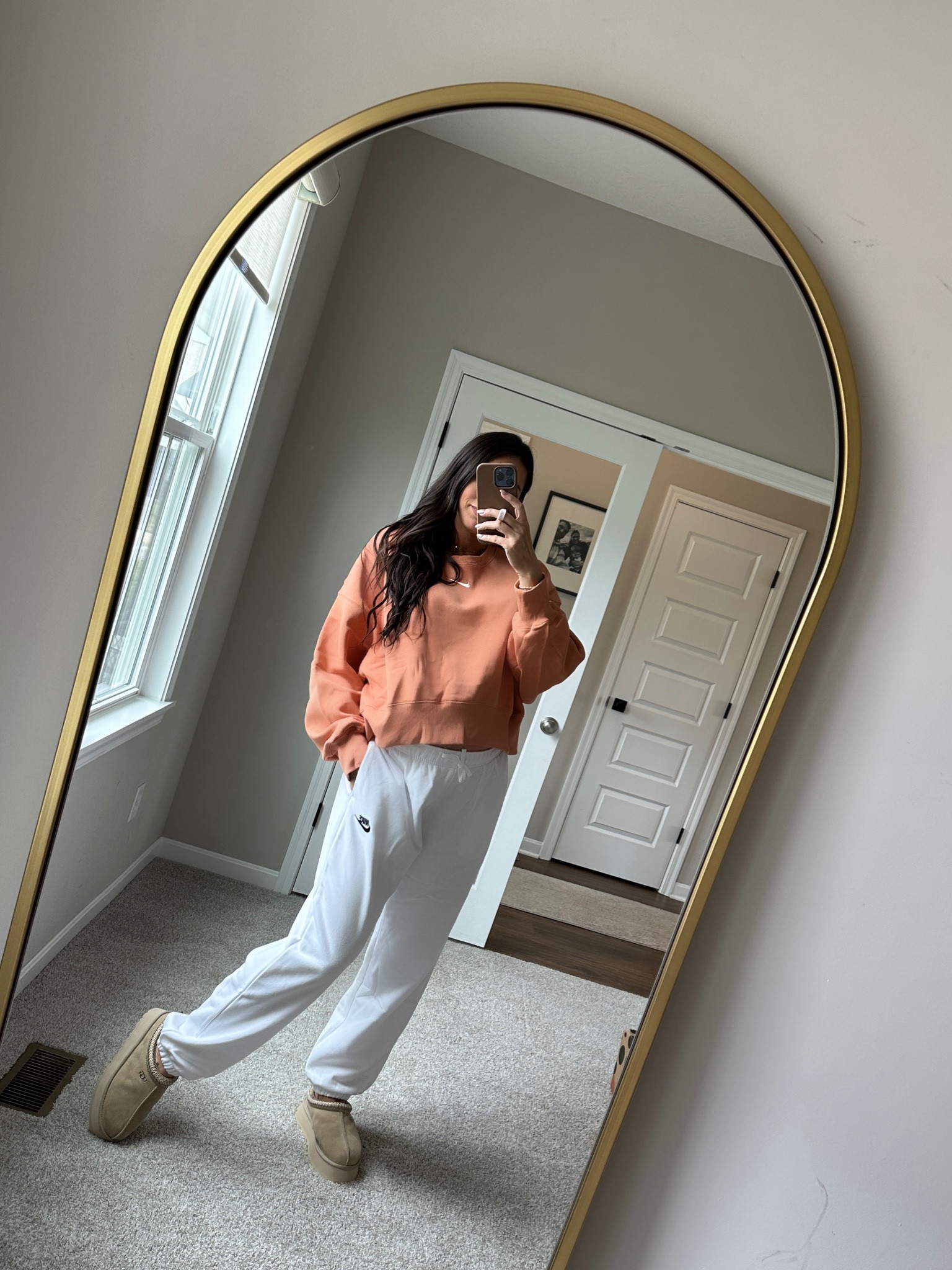 Comfy outfit
Fall fashion
Nike sweatshirt size medium color amber brown / sail
Sweatshirt is on sale!!
Nike sweatpants size medium - they fit oversized!
Perfect bump friendly loungewear outfit 
Uggs Tazz 
Also linked similar Uggs to mine for half the price! 


#LTKfindsunder100 #LTKstyletip #LTKshoecrush