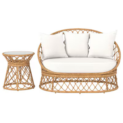 Origin 21 Southaven 2-Piece Metal Frame Patio Conversation Set with Cushions Lowes.com | Lowe's