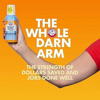 ARM & HAMMER Simply Saline Nasal Care Daily Mist 4.5oz – Instant Relief for Every Day Congestio... | Amazon (US)