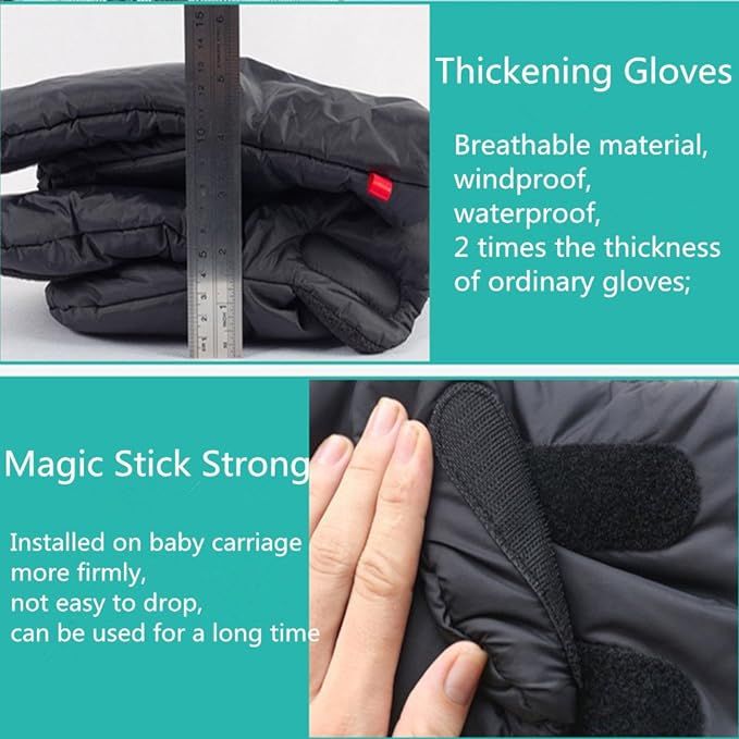 Warm Muff Stroller Gloves - INTIPAL Winter Anti-Freeze Extra Thick Waterproof Fabric Stroller Han... | Amazon (US)