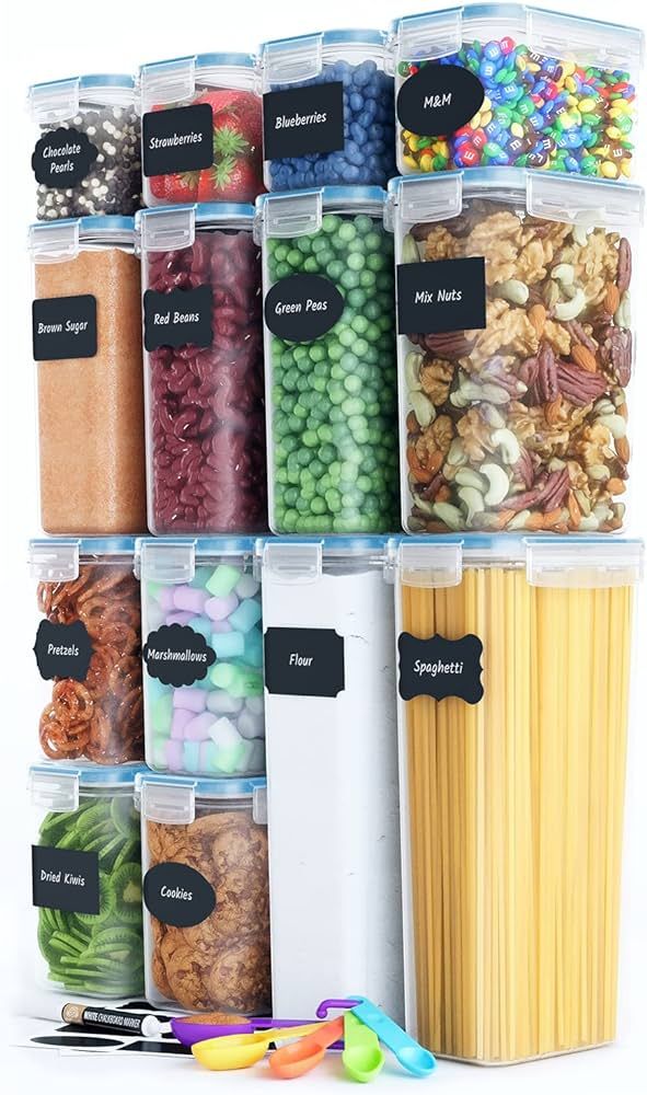 Chef's Path Premium Pasta Containers with Lids for Kitchen & Pantry Organization - BPA Free Varie... | Amazon (US)