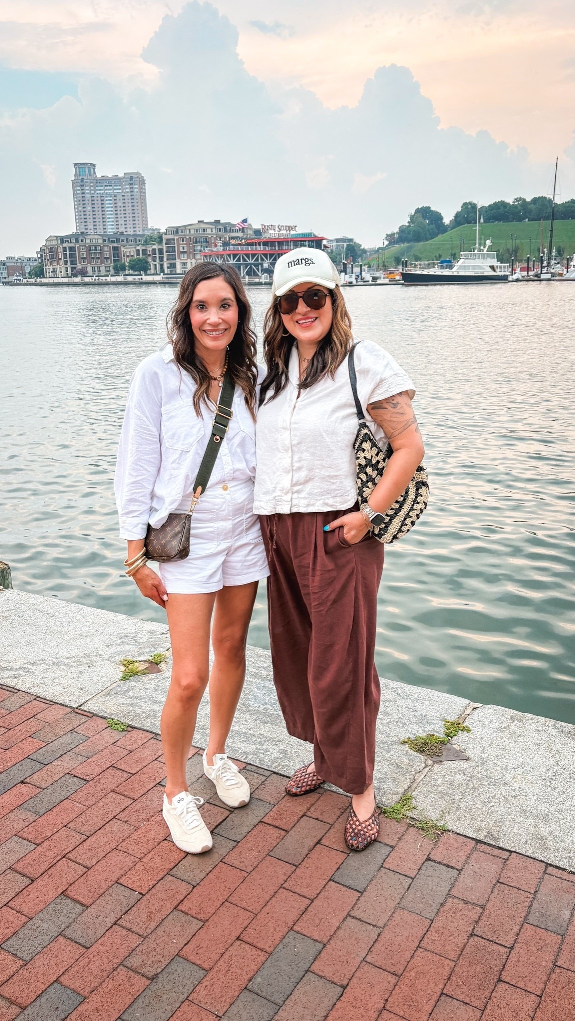 Baltimore Harbor ❤️
Madewell top  - XL
GAP Factory pull on pants - L
Dolce Vita jellies
Commense bag
@Madewell @Commense

#LTKootd #LTKMidsize #LTKOver40