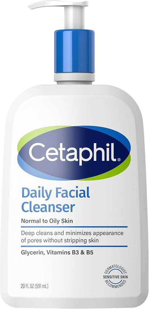 Cetaphil Face Wash, Daily Facial Cleanser for Sensitive, Combination to Oily Skin, 20 oz, Gentle ... | Amazon (US)
