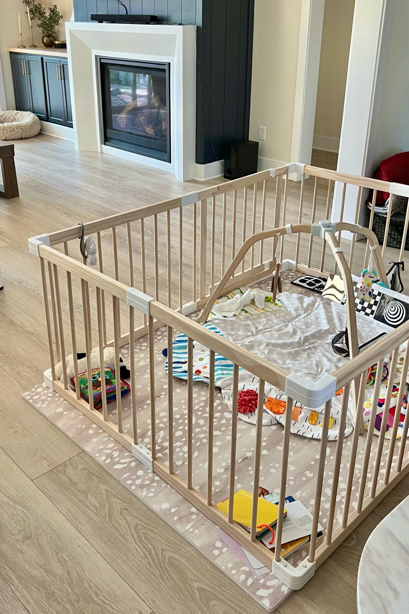 aesthetic playpen set up👶🏼🤍

#LTKbaby