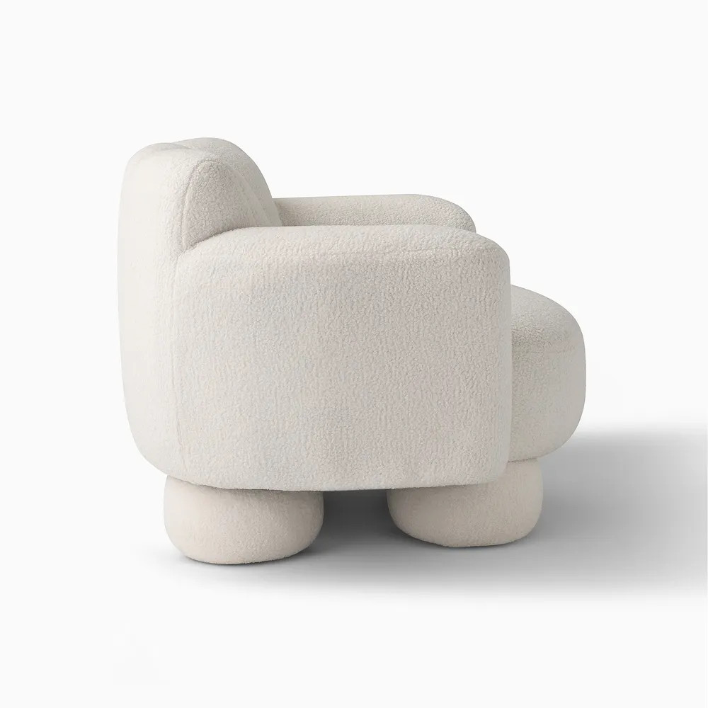 Rune 38" Bouclé Accent Chair | Hernest