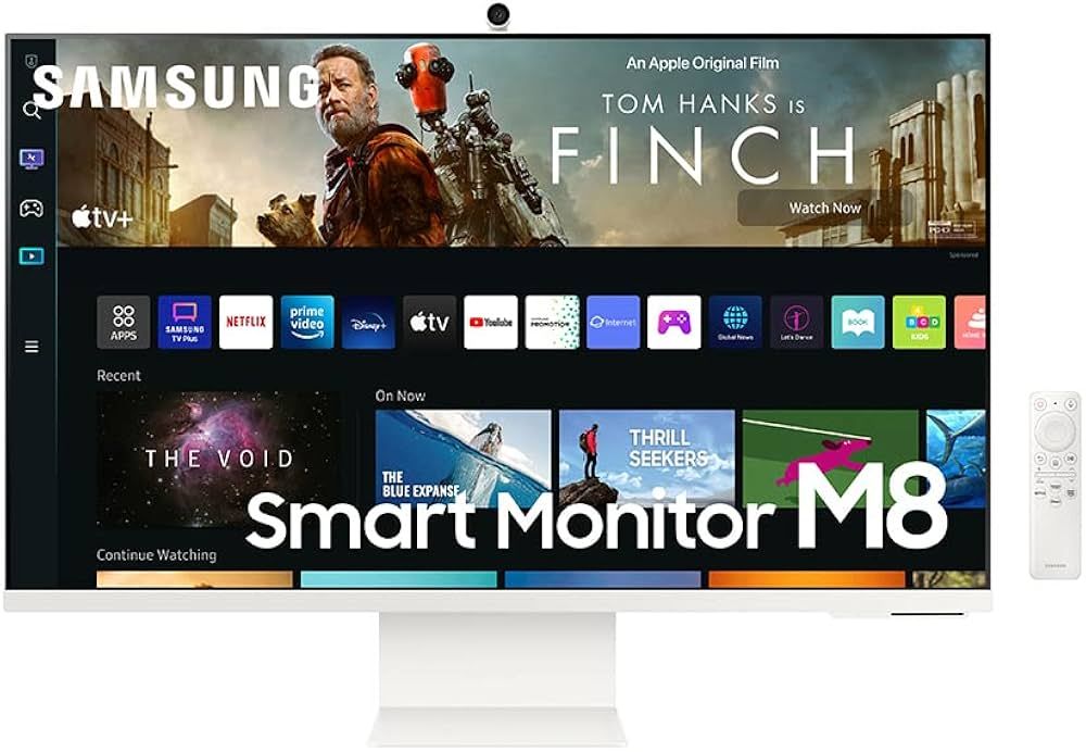 SAMSUNG 32" M80B 4K UHD HDR Smart Computer Monitor Screen with Streaming TV, SlimFit Camera Inclu... | Amazon (US)