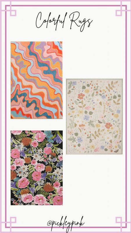 Colorful rugs - rugs for classroom - rugs for bedrooms - rug for master bedroom - rug with flowers - floral rugs - area rugs 

#LTKhome #LTKfamily #LTKFind
