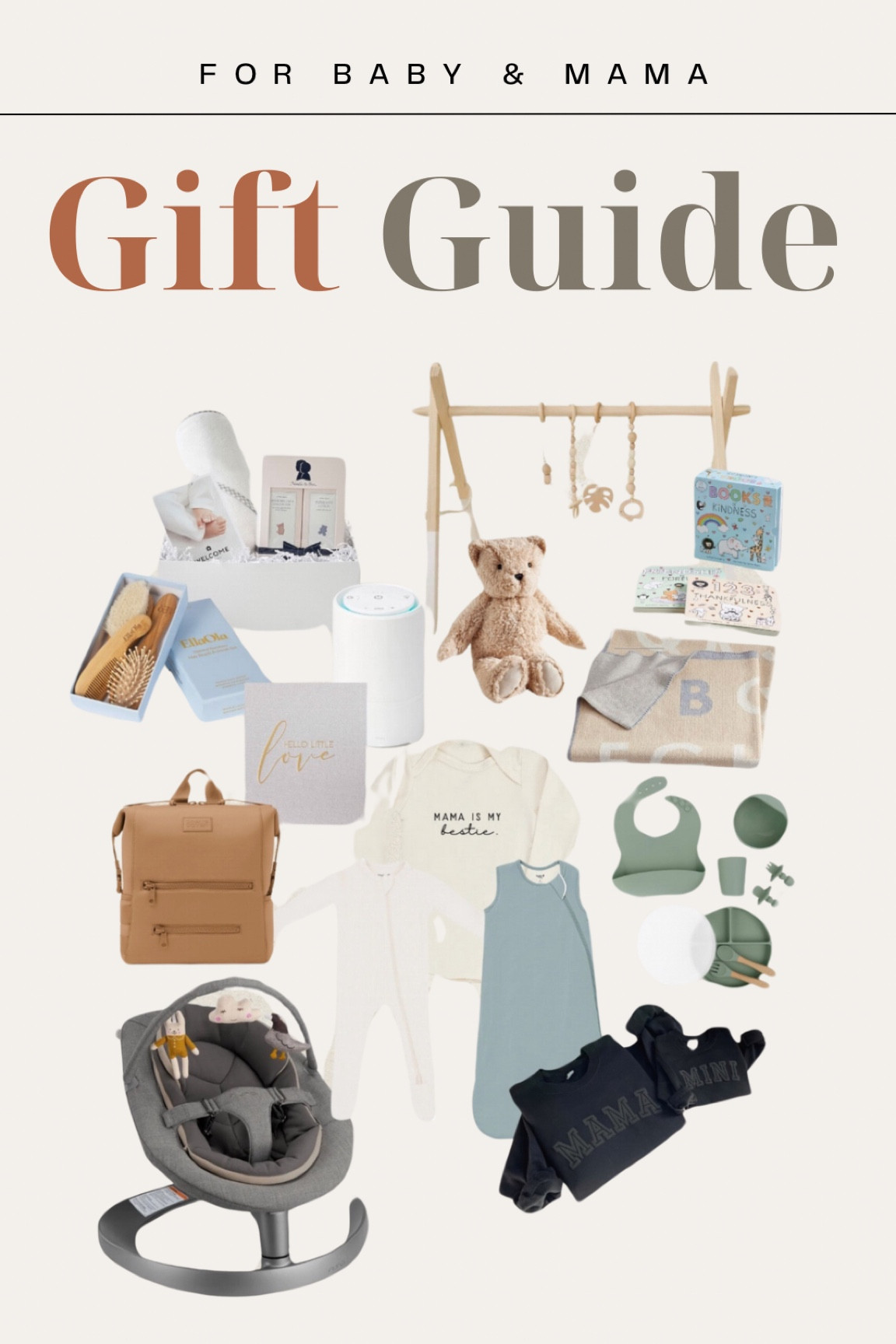 Gift Guide — for baby & mama🤍 

#giftguide #giftsfornewborn #newborn #baby #babygirl #babyboy #giftideas #gfitideasfornewborn #giftsfornewmom #giftsformomtobe #giftguidefornewborn #giftguideforbaby #forthebaby #humidifier #babyswing #nunaswing #noodleandboo #etsyfinds #pbk #babyblankets #personalized #mamaandmini #kytebaby #kytebabysleepbag #babysleepbag #babybooks #babyactivity #nordstrombaby #nordstromfinds #amazonfinds #amazonbaby #amazonprime #holidays #christmas #footies #babyfooties #diaperbag #backpacks #dagnerover #babyhumidifier #ltkholiday #ltksalealert 

#LTKBaby #LTKGiftGuide #LTKBump