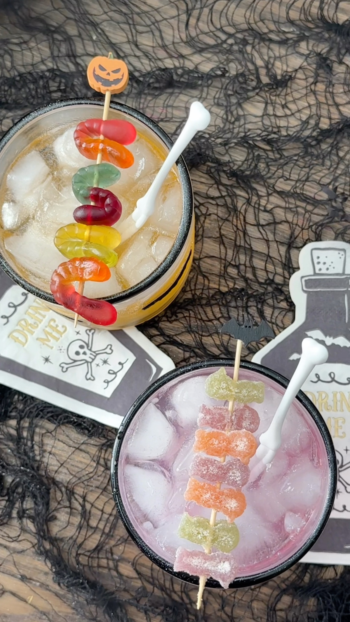 The perfect gift for a girls night in this Halloween! 👻🦇
You already know I’m obsessed with the ICON glasses and these are two of my favorites! This gift has everything you need to make a spooky cute drink complete with creepy gummies to use as garnish. You can add in your favorite beverage to make a mocktail or cocktail. The edible glitter works best with clear beverages and sparkles when stirred. Send this to your all your GHOUL-friends and cheers to the Halloween countdown! ✨🪱zombie


#LTKParties #LTKHalloween #LTKHome