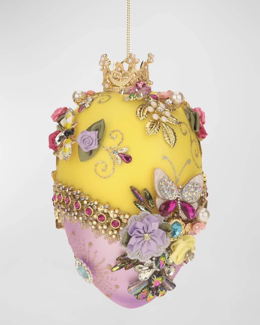Mark Roberts Fabrege Jewel Yellow Easter Egg | Neiman Marcus