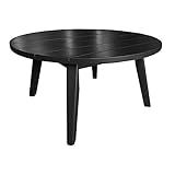 Courtyard Casual 5532 Sheldon Collection Round Coffee Table, Black | Amazon (US)