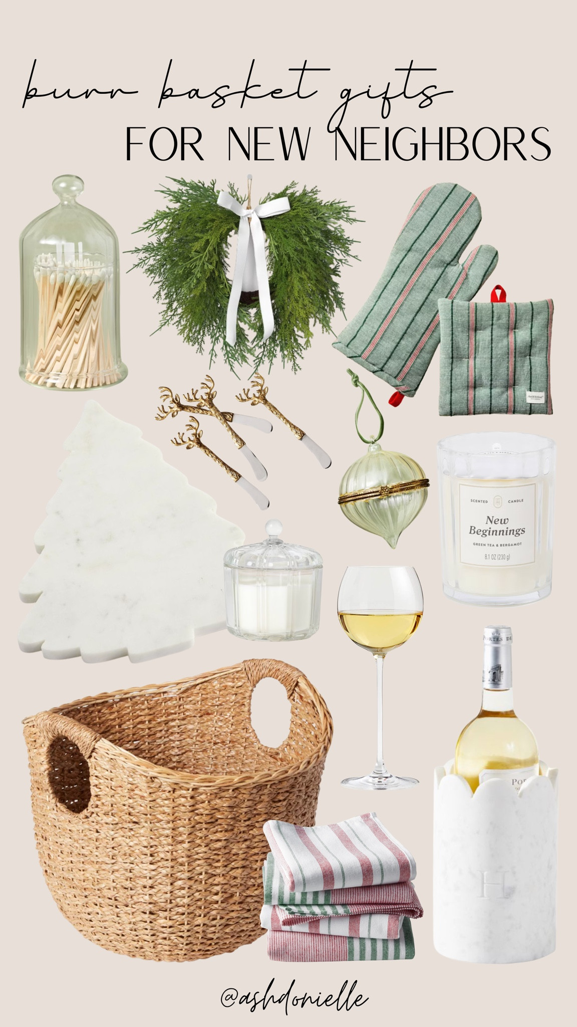 Burr Basket Gift Ideas for New Neighbors

Welcome home candles
Cozy throw blankets
Gourmet snack baskets
Local coffee beans
Houseplant gifts
Seasonal hand soaps
Kitchen starter sets
Scented diffusers
Personalized door mats
Homey hostess gifts

#LTKHoliday #LTKGiftGuide #LTKSaleAlert