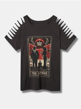 The Addams Classic Fit Cotton Polyester Crew Neck Tee | Torrid (US & Canada)