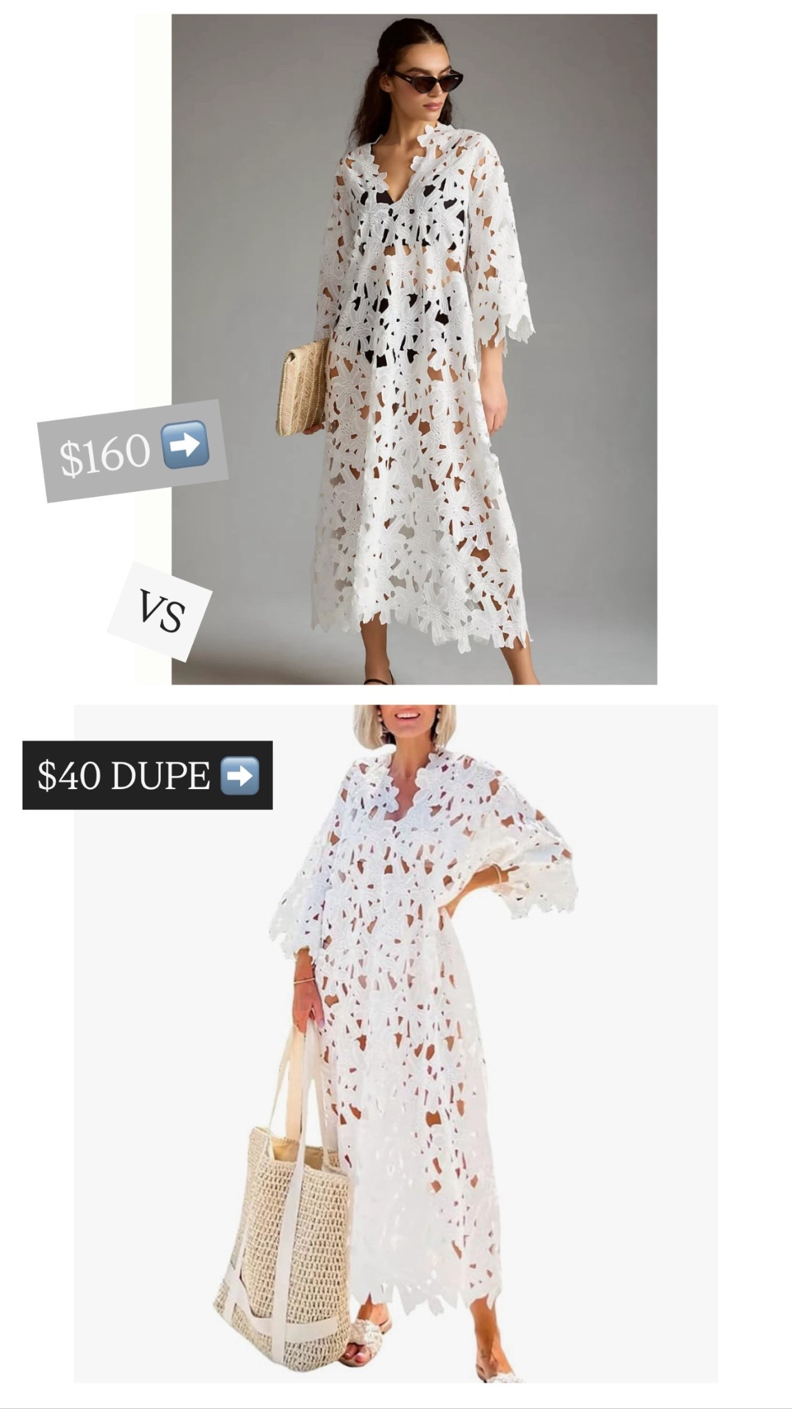 DUPE ALERT! $160 vs $40 🔗 #dupe 

#LTKdayinmylife #LTKootd #LTKTravel