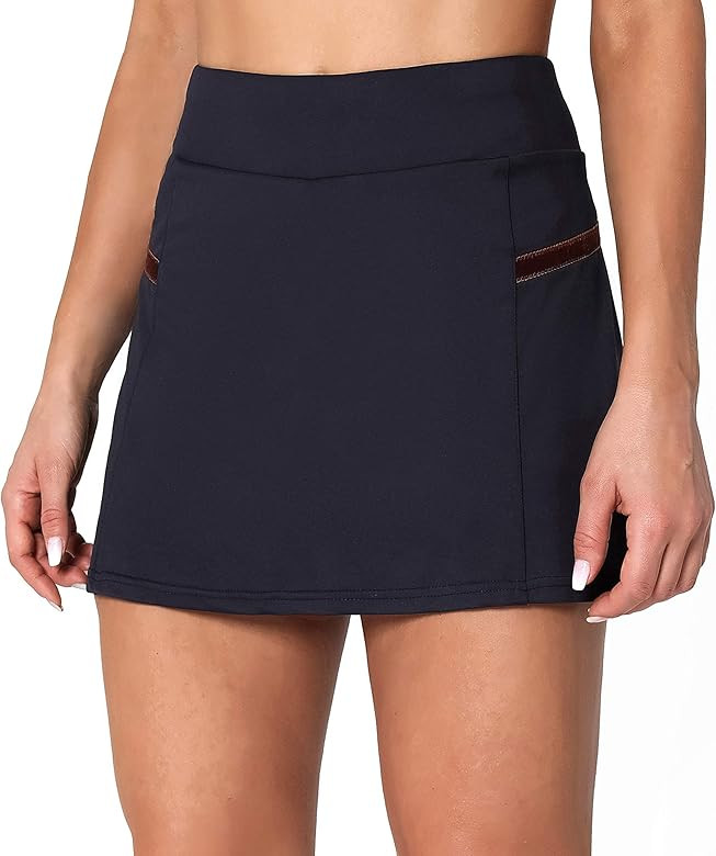 POSHDIVAH Women's Athletic Skirts with Built-in Shorts Skorts for Tennis Golf Running Workout and... | Amazon (US)