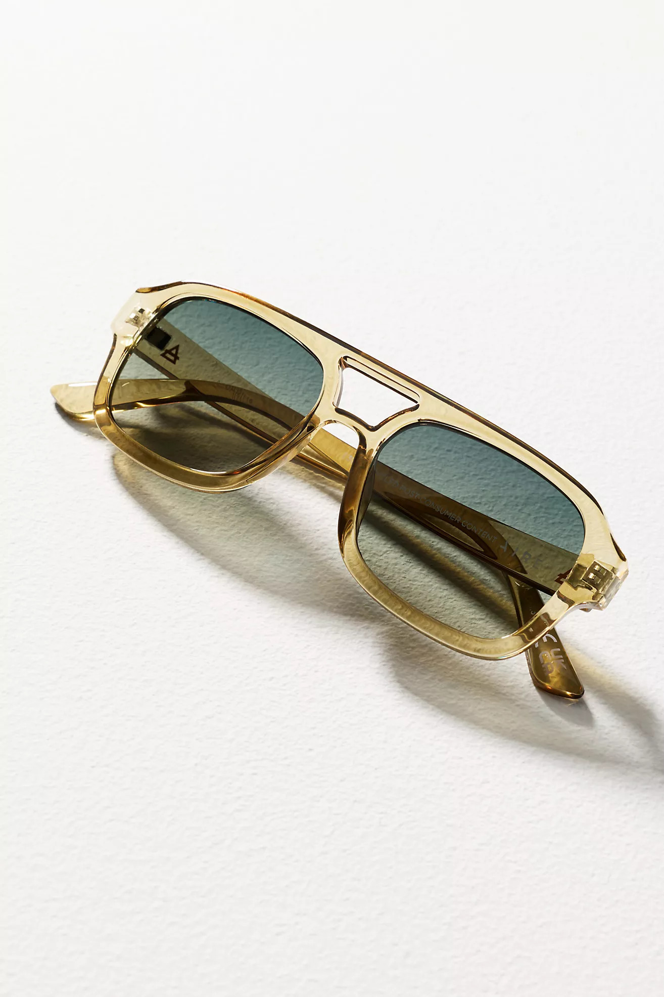 AIRE  Aquarius Translucent Aviator Sunglasses | Anthropologie (US)
