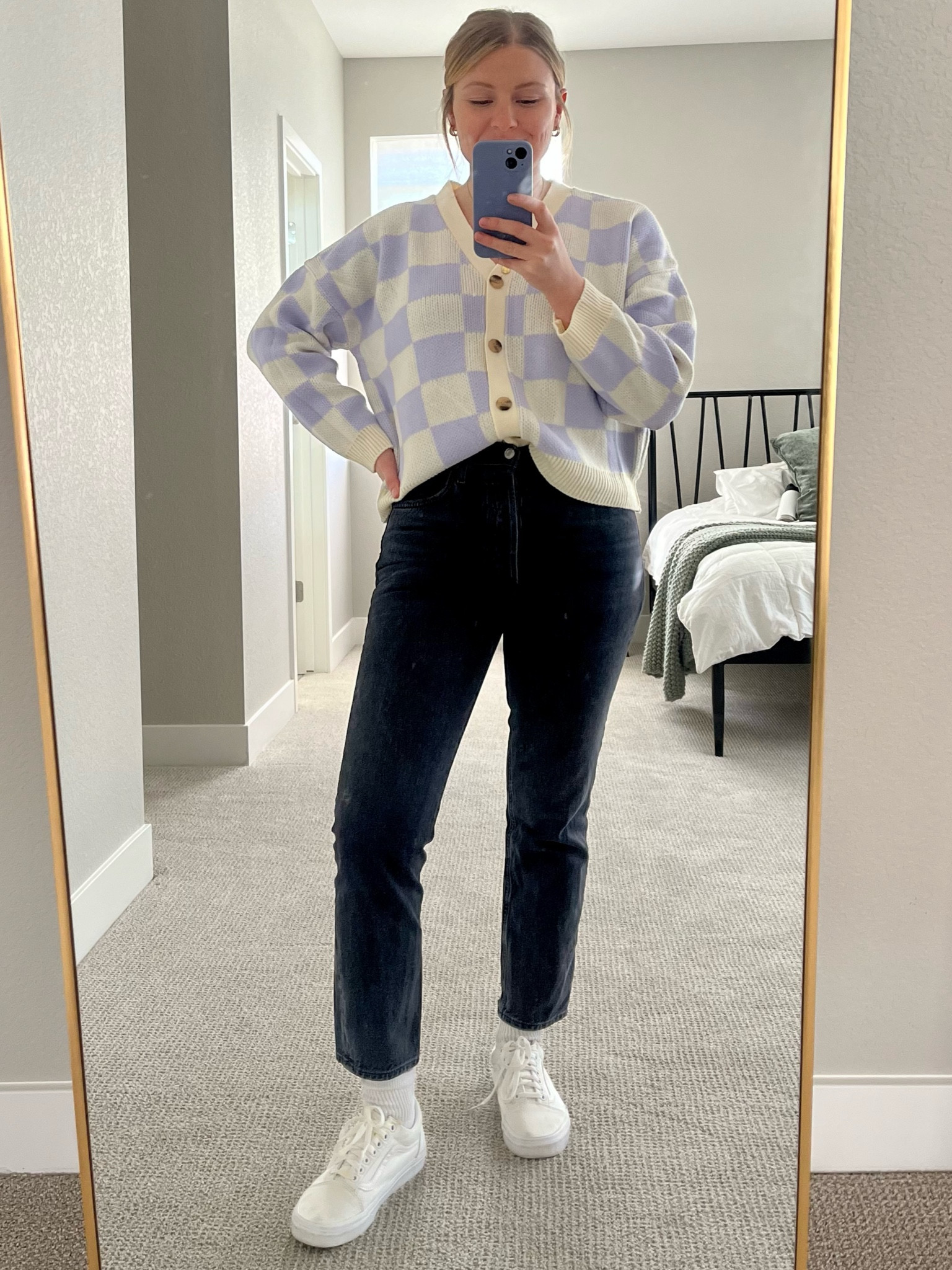 Cute and casual winter outfit. Wearing Oak and Fort sweater (m), Agolde jeans (27), and Vans sneakers (tts). 

#LTKunder100 #LTKfit #LTKSeasonal