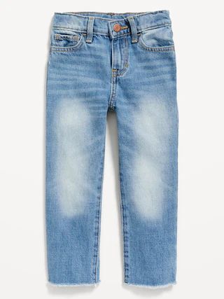 Unisex Slouchy Straight Non-Stretch Cut-Off Jeans for Toddler | Old Navy (US)