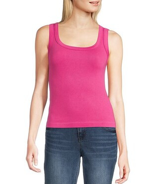 Gibson & Latimer Ribbed Knit Scoop Neck Sleeveless Tank Top | Dillard's | Dillard's
