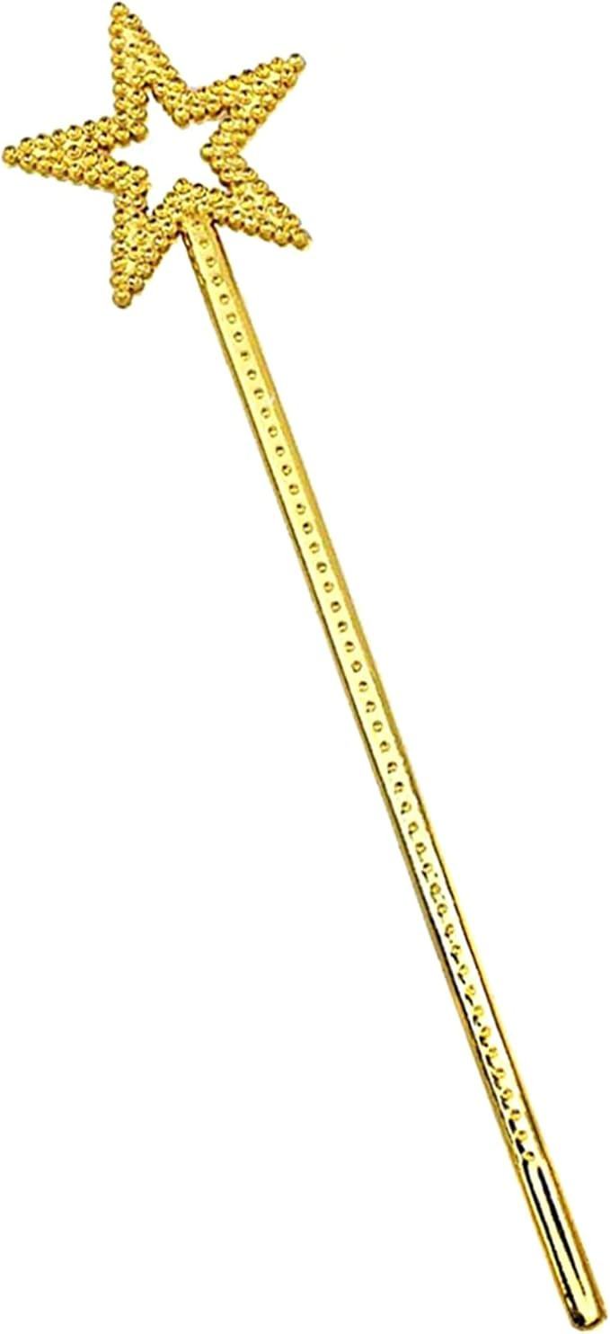 MYUBWTF Silver 13 Inches Star Wand Elf baton Angel Star Magic Wand… | Amazon (US)