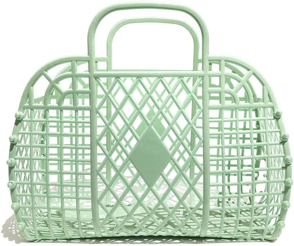 Toddler Purse Easter Basket Plastic Storage Halloween Gift Basket Kids Baby Wedding Flower Girl B... | Amazon (US)