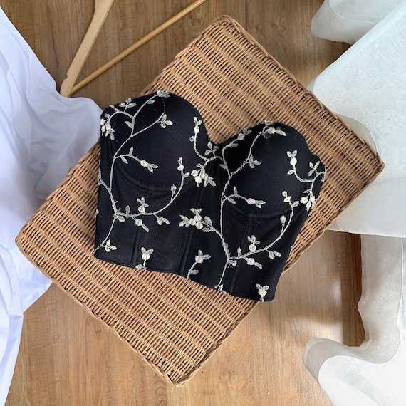 Crop Top Bustier Corset | Etsy | Etsy (US)