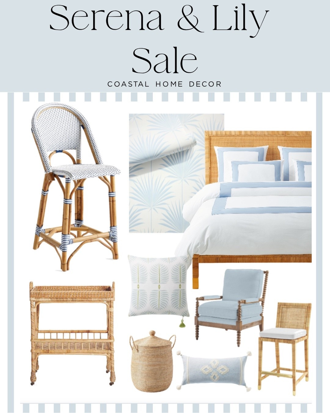 Last few hours of the Serena and Lily sale! Shop tons of best selling coastal home decor and furniture. 

Blue and white home decor. Coastal home decor. Blue and white bedroom. Coastal living room. Coastal wallpaper. Blue and white bedding. Rattan stool. Rattan bar cart.

#LTKMothersDay #LTKHome #LTKSaleAlert