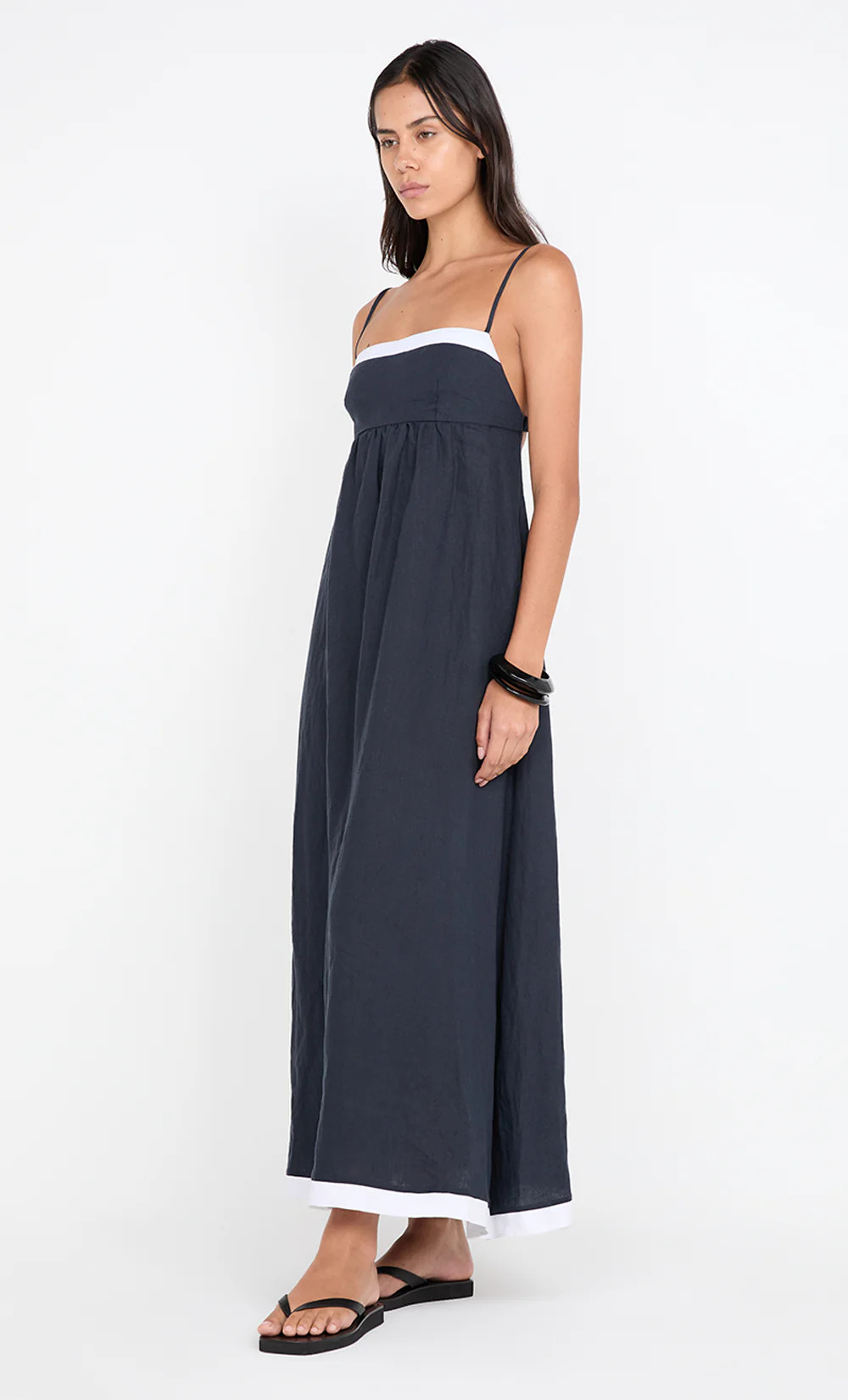 ELYCE MAXI DRESS - INK/WHITE | Bec & Bridge (Global)