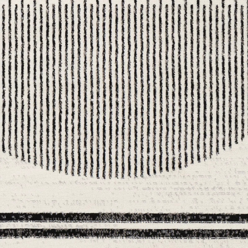 Corum Performance Black/Ivory Rug | Wayfair North America