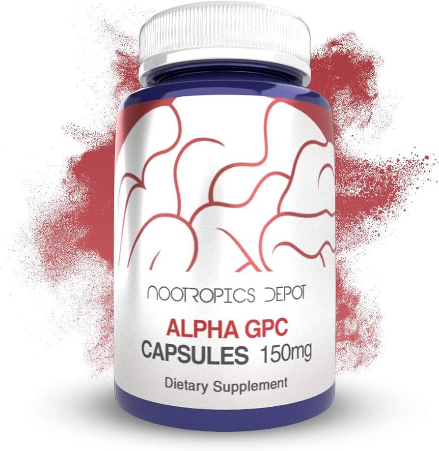 Nootropics Depot Alpha GPC Capsules | 150mg | 180 Count | Cholinergic Supplement | Brain Health S... | Amazon (US)