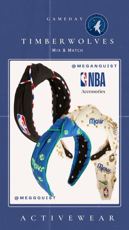 NBA headbands western conference finals 
Timberwolves vs Dallas mavericks 
NBA Accessories 
Tie Knot headband 

#LTKFindsUnder100 #LTKFitness #LTKStyleTip