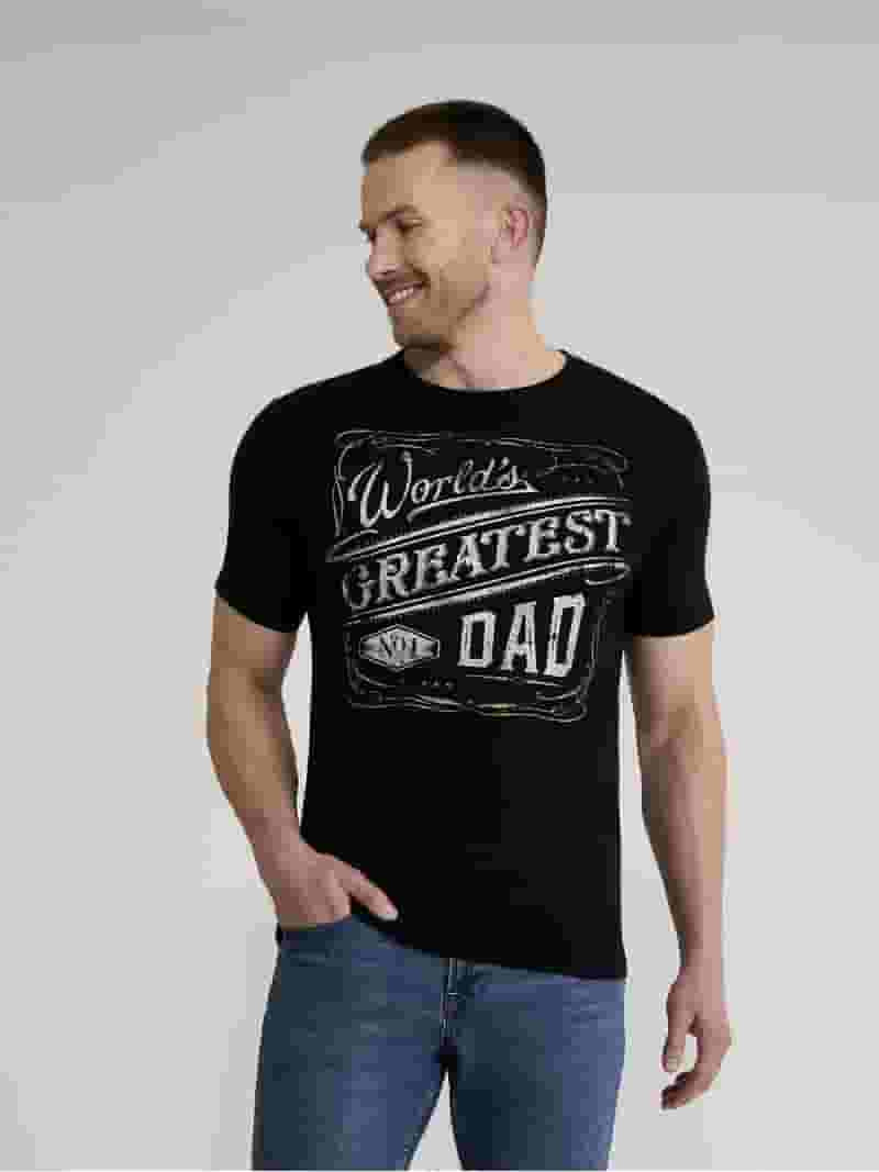 Father's Day World's Greatest Dad Men's and Big Men's Graphic Tee from Way to Celebrate, Sizes S-... | Walmart (US)