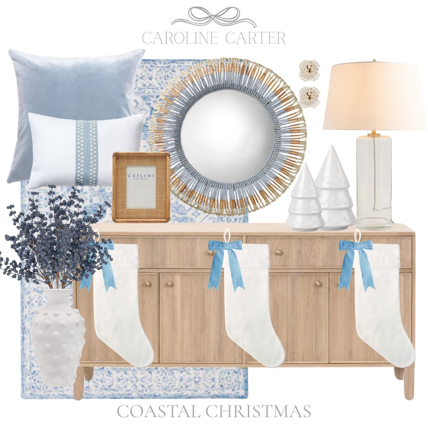 Coastal Christmas, but make it classic 🎄 Soft blues, natural textures, and timeless holiday touches.

coastal christmas decor, blue and white christmas, coastal holiday decor, neutral christmas, grandmillennial christmas, christmas console styling, holiday stockings, blue christmas ribbon, coastal home decor, classic christmas decor, christmas mantel alternative, holiday home styling, elegant christmas decor

#LTKHoliday #LTKSeasonal #LTKHome