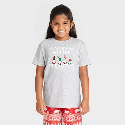 Kids' Holiday 'Gnomes' Matching Family Pajama T-Shirt - Wondershop™ Gray 5 | Target