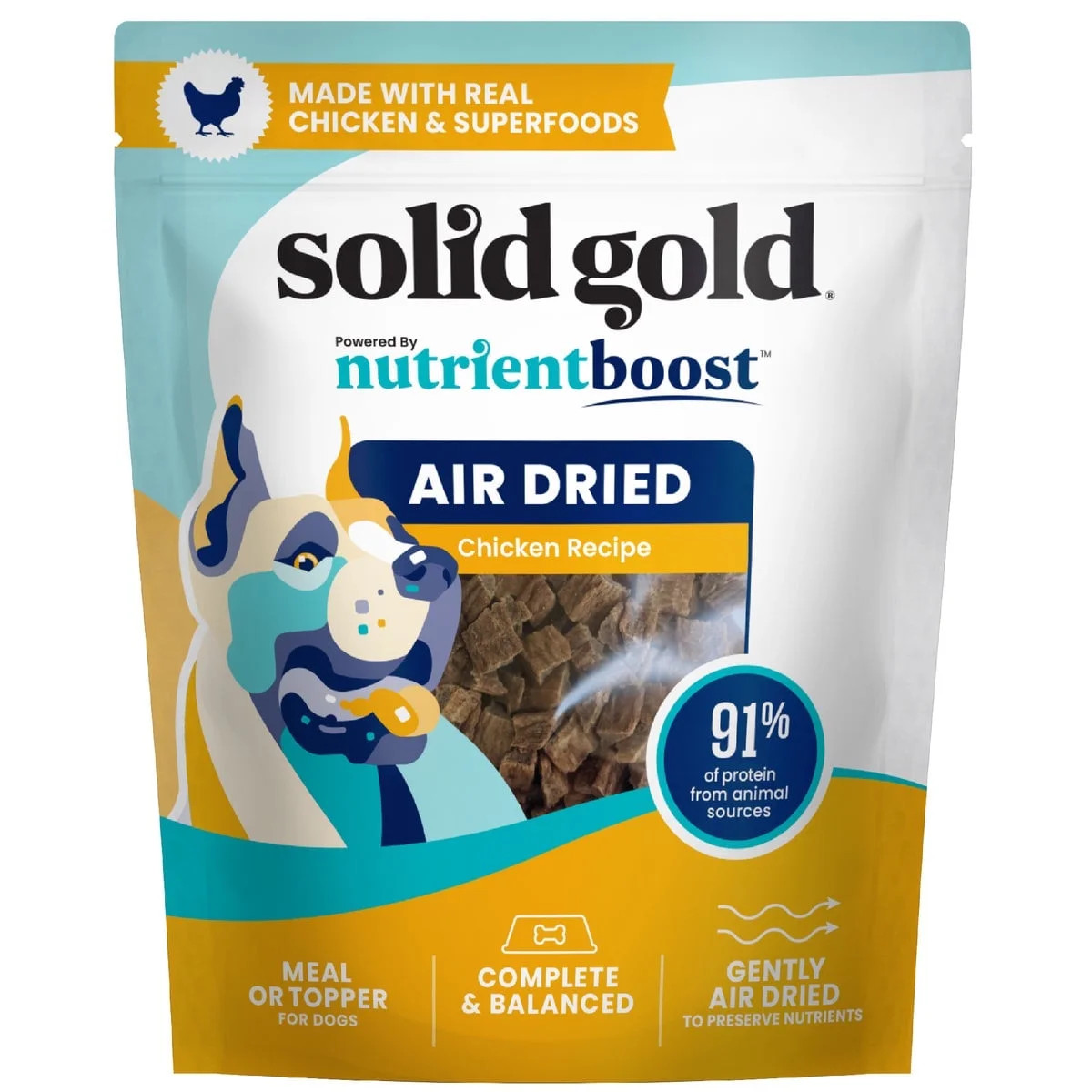 Solid Gold Air Dried Topper Complete and Balanced Meal Topper for Dogs, Chicken, 2 lb. - Walmart.... | Walmart (US)