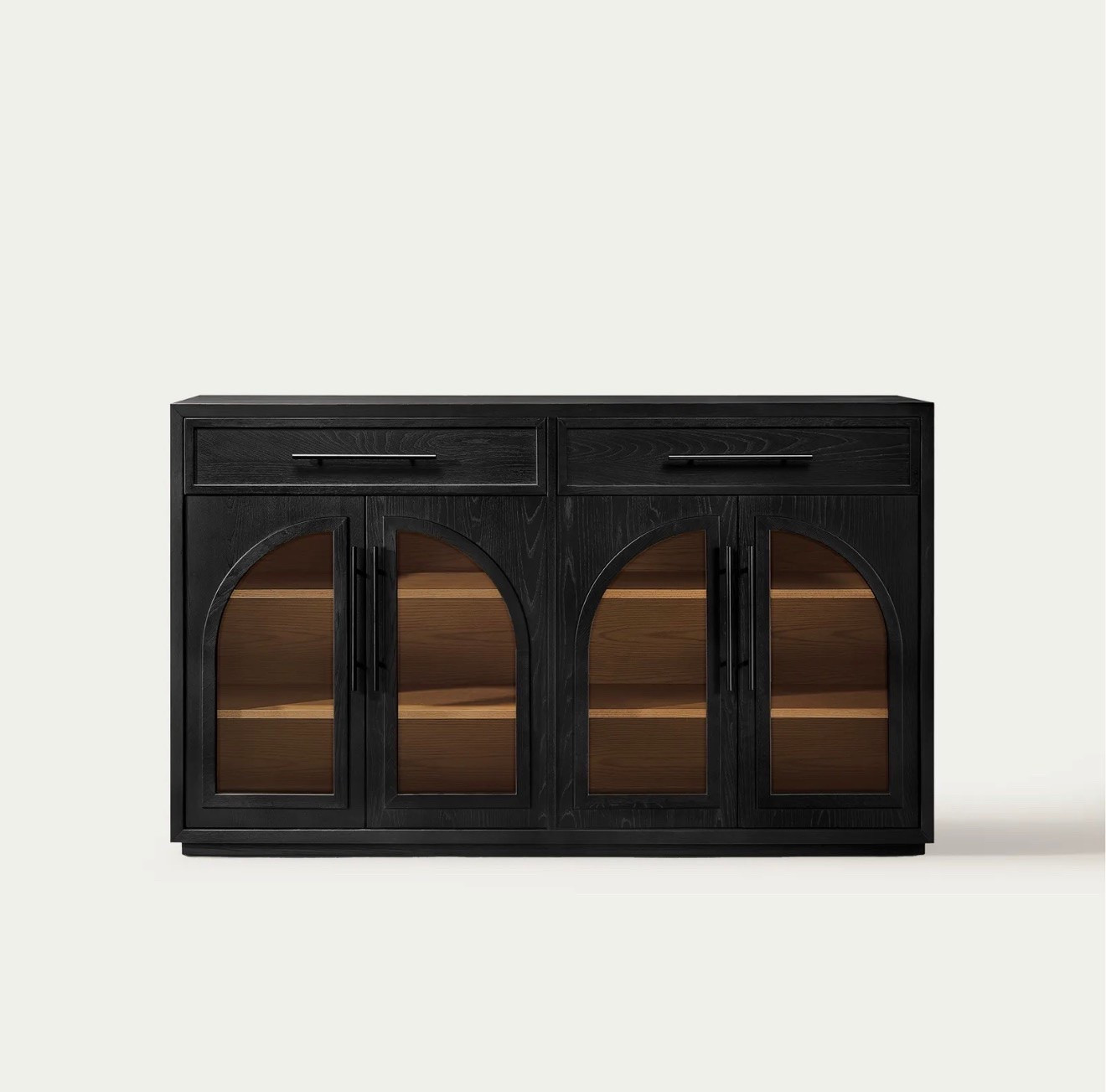 This black beauty is giving modern, moody, and timeless 🖤✨ The arched glass doors and warm wood interior make it such a statement piece while still feeling effortlessly classic. Perfect for adding style and storage to any space! #LTKHome #HomeDecor #ModernHome #CabinetLove

#LTKHome #LTKSeasonal #LTKvlog