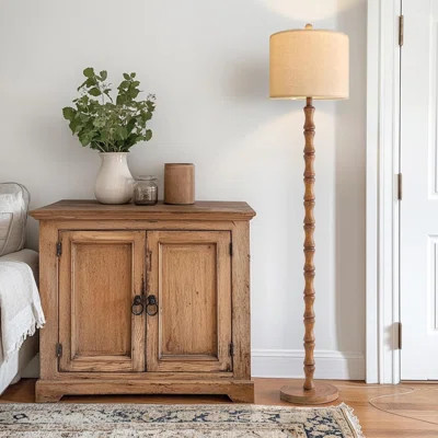 Rustic Floor Lamp For Living Room, Retro Farmhouse Floor Lamp Rotary Switch, Resin Standing Lamp For Living Room, Corner, Dining Room, Bedroom, House | Wayfair North America