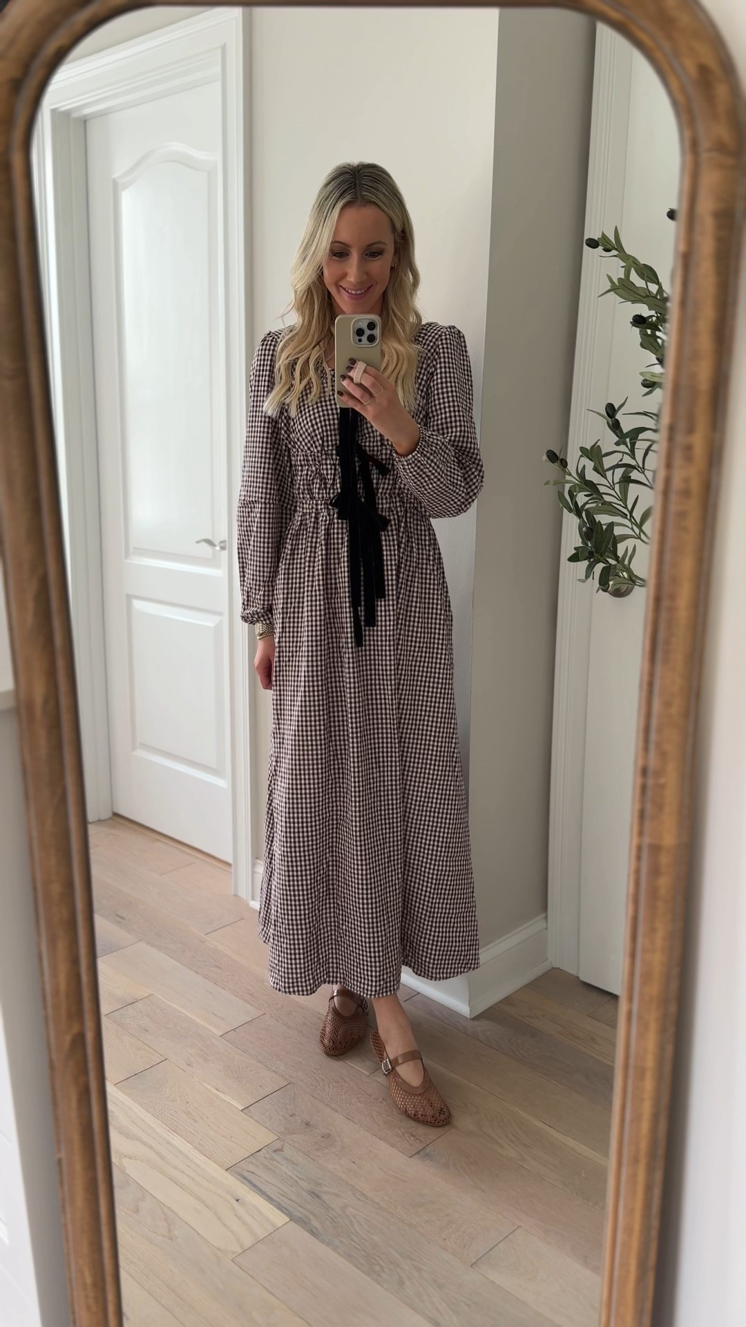 Family photo dress from Amazon! 🍂Love this gingham maxi with the bow details! It’s so comfy, easy, and affordable! It is super cute with flats, too, which is what my photographer prefers me to wear during our photo session! I’m 5’7” for reference. I’m wearing the smallest size. 

Outfit ideas, Amazon style, Amazon fashion, Amazon finds, Amazon must haves, Amazon dress, Amazon favorites, Amazon outfit, Amazon try on, affordable outfit, affordable style, long sleeve dress, affordable fashion, fall ootd, look for less, Free People,  Anthropologie, Pinterest fashion, Pinterest outfit, Pinterest style, Pinterest inspo Pinterest aesthetic

#LTKFindsUnder100 #LTKStyleTip #LTKFindsUnder50