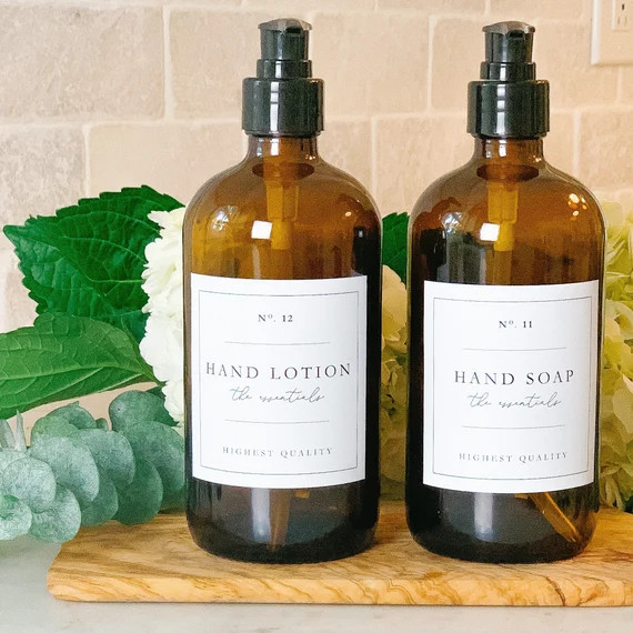 Waterproof Dish Soap Label Hand Soap Label Soap Dispenser | Etsy | Etsy (US)