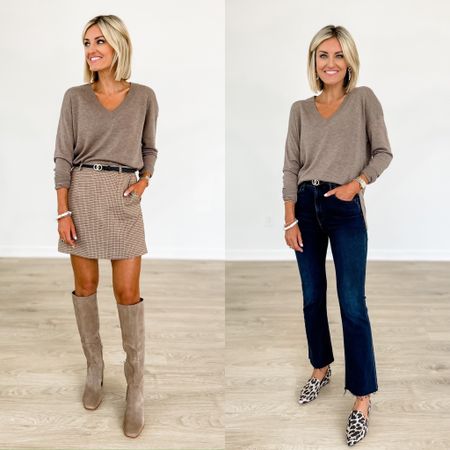 Fall outfit ideas! This sweater is a great weight to layer this fall! I am wearing an XS 

Loverly Grey, fall outfits 

#LTKstyletip #LTKFind #LTKSeasonal